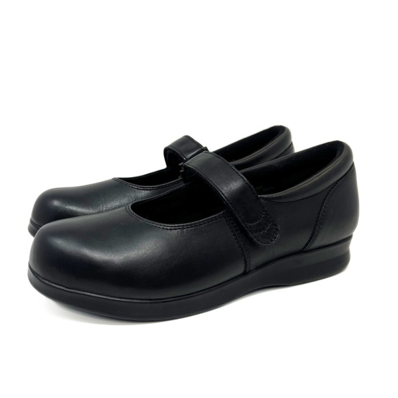 DREW Shoes - Drew Bloom II Black Leather Mary Jane Comfort Shoes